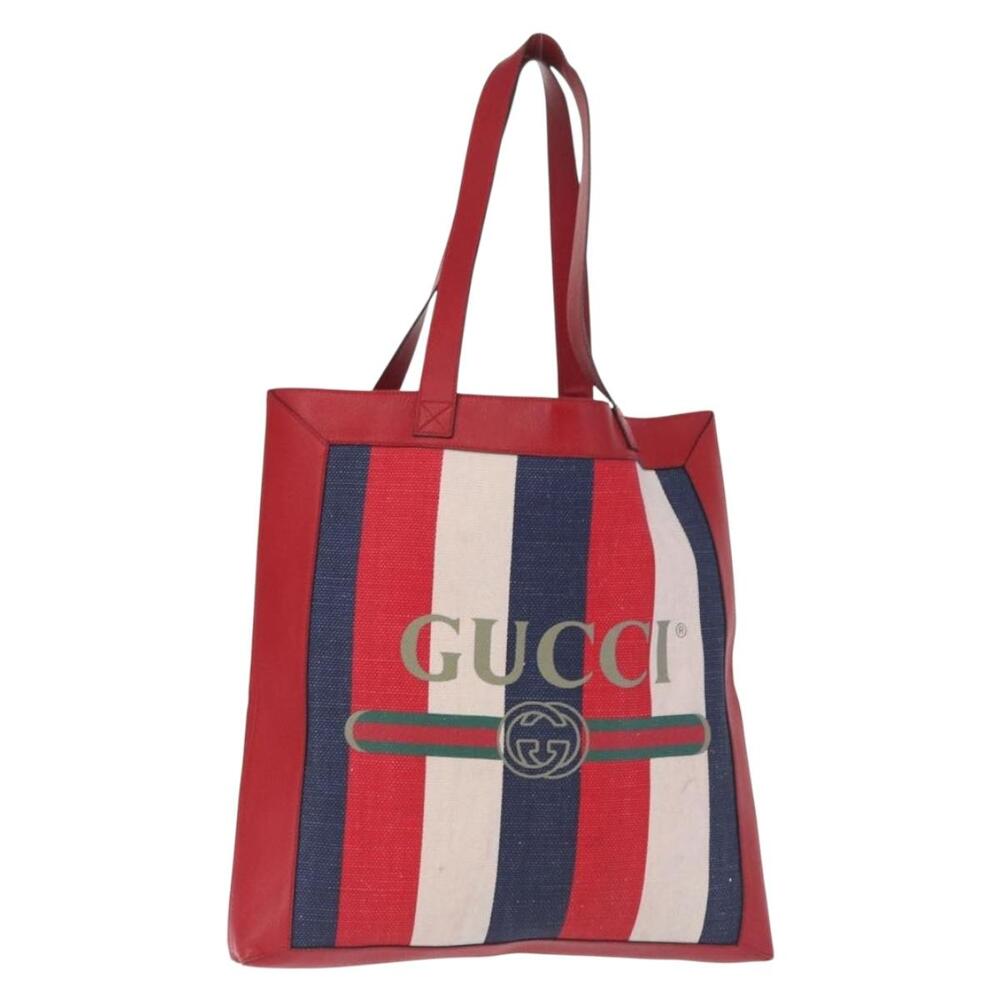 Gucci Sherry Line Tote Bag Canvas White #359448G60B
